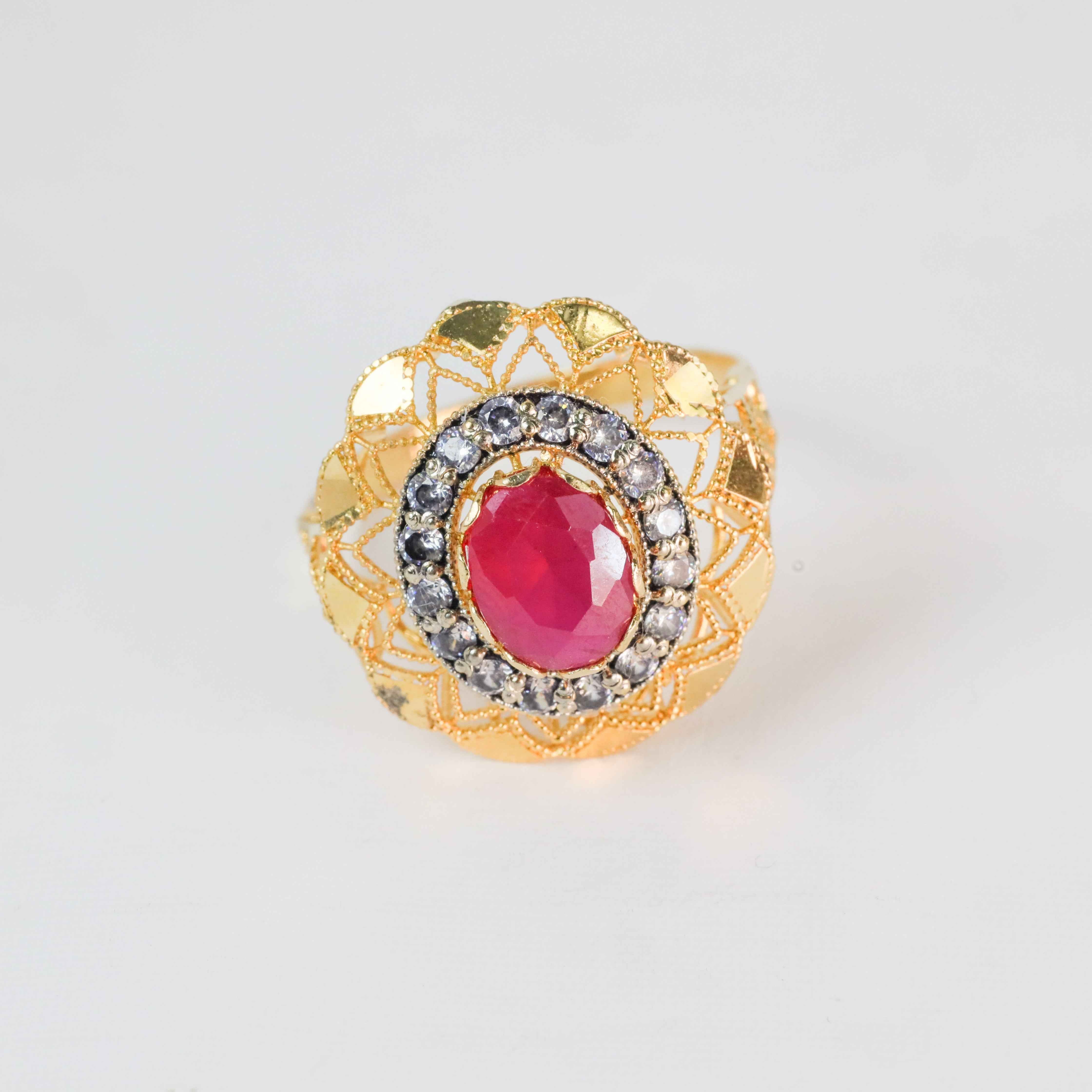 Gold-Plated Zarkhush Ring