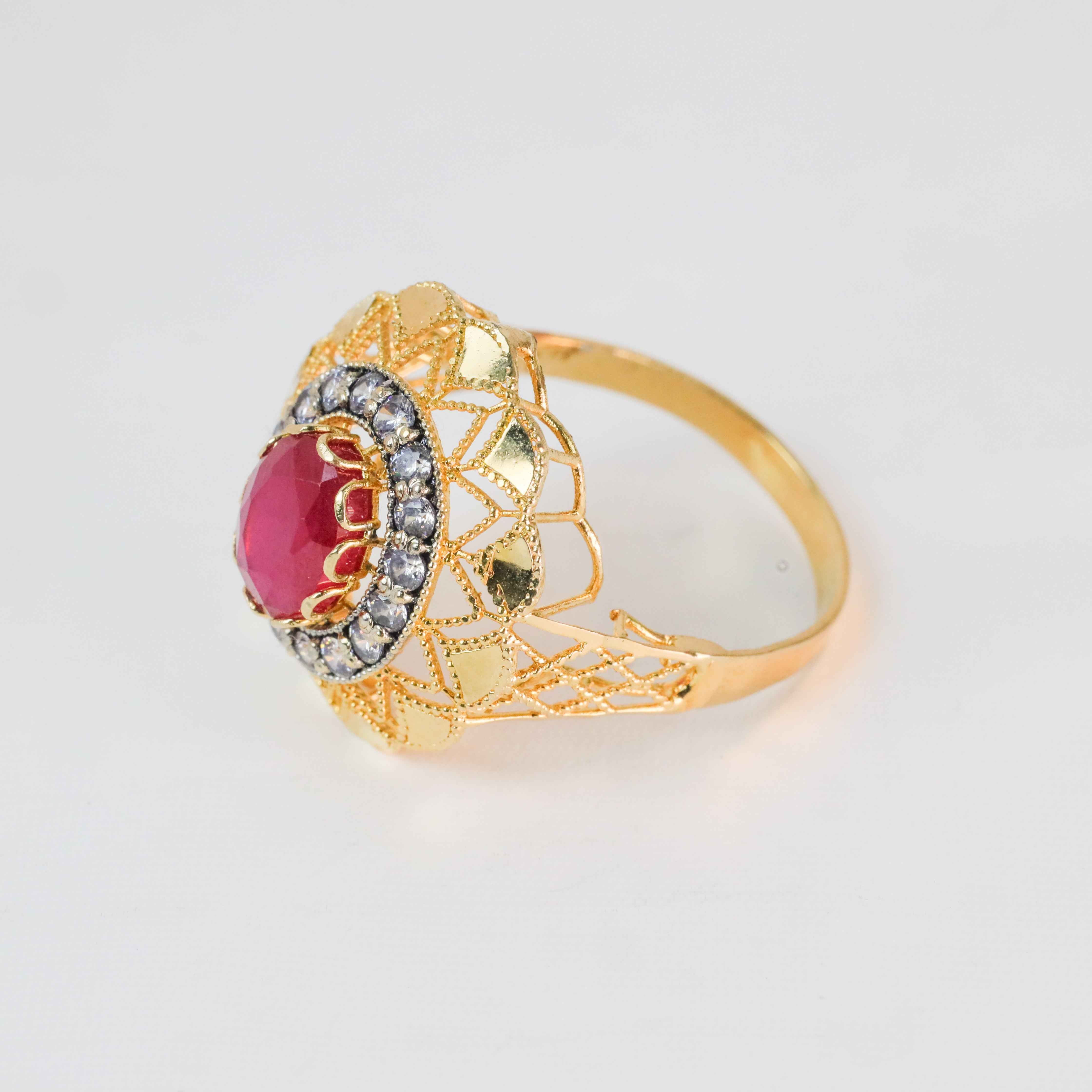 Gold-Plated Zarkhush Ring