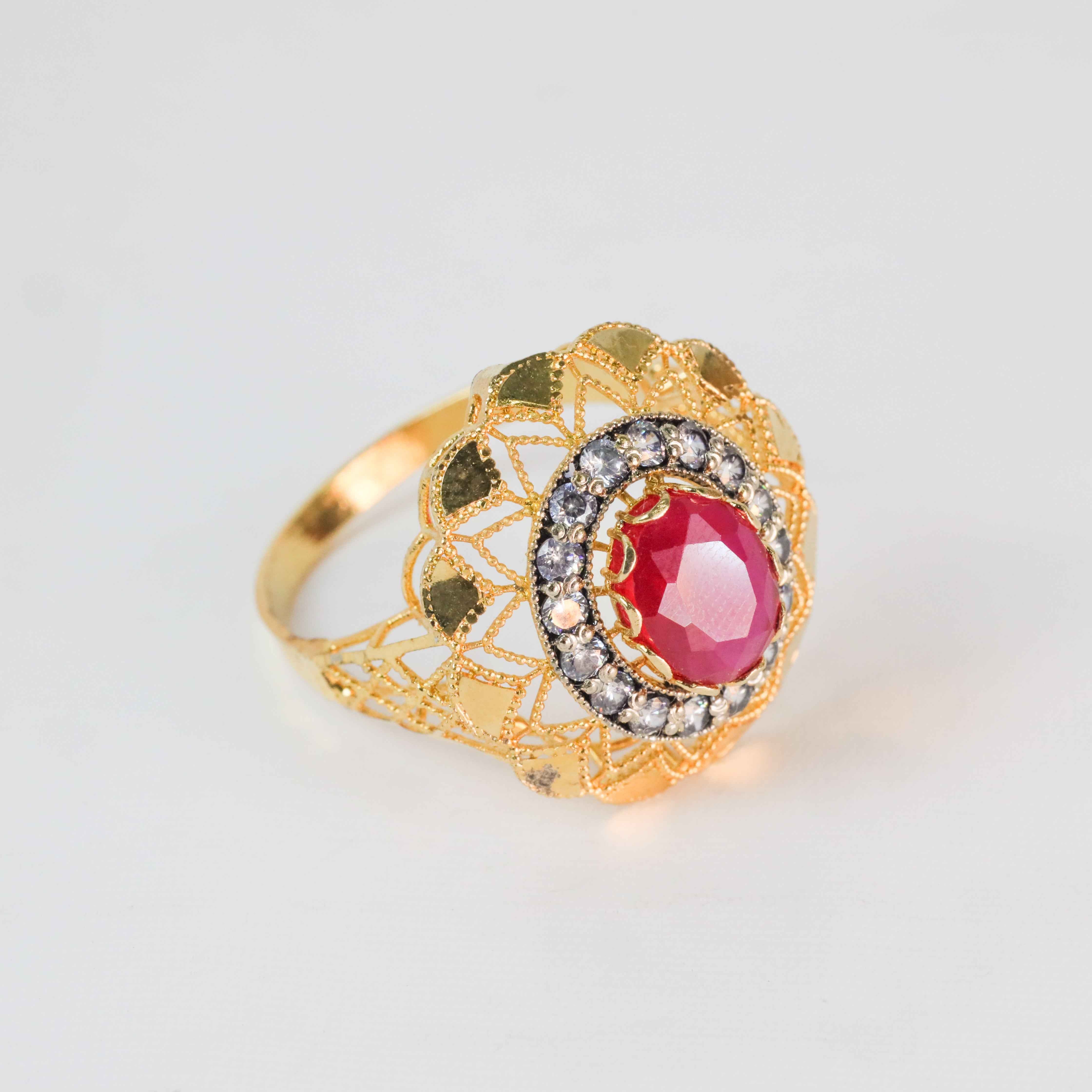 Gold-Plated Zarkhush Ring