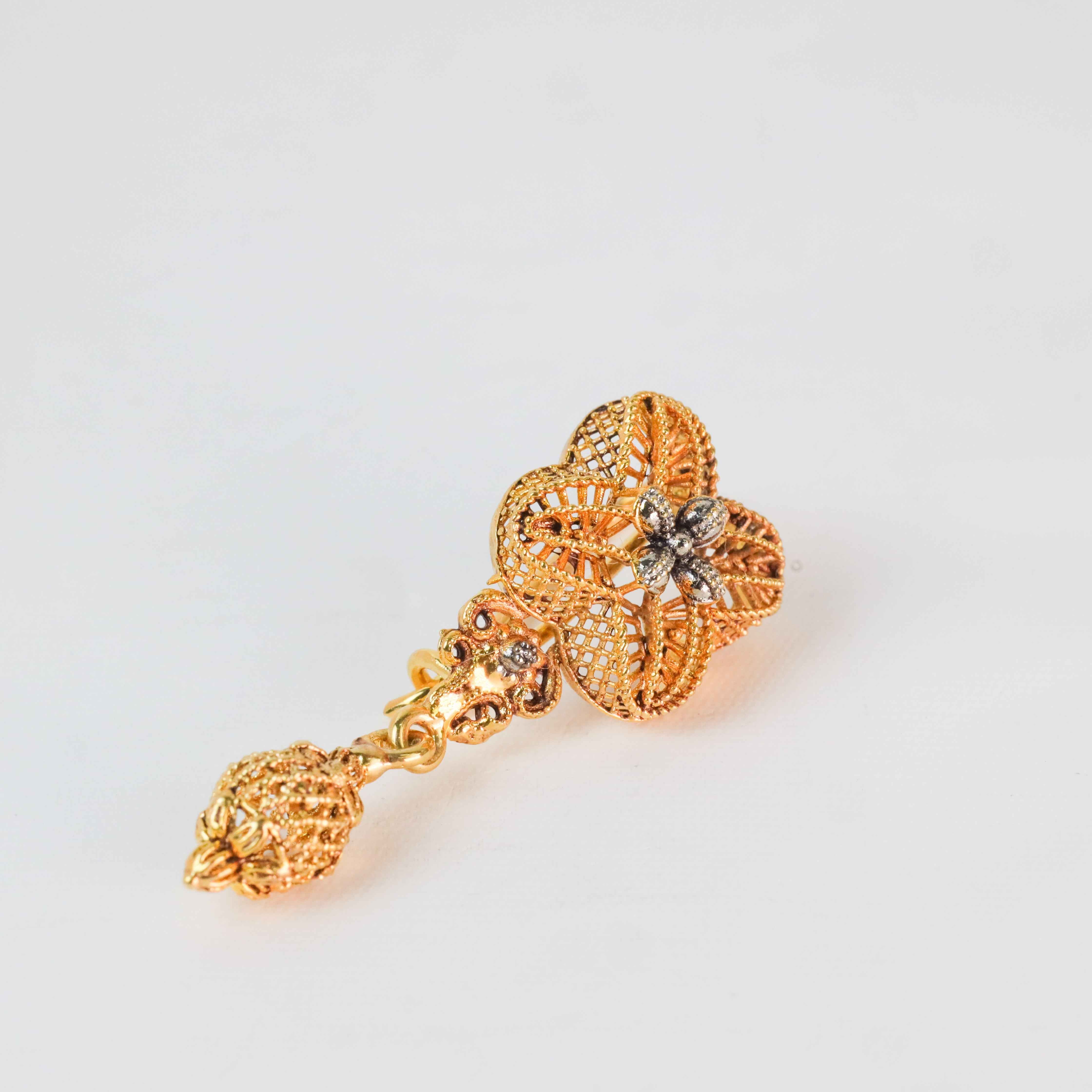 Gold Plated Dangle Drop Earrings