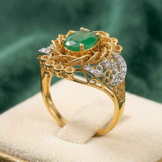 Rylos Gold Plated Ring