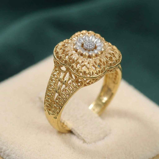 Traditional Gold Platrd Ring