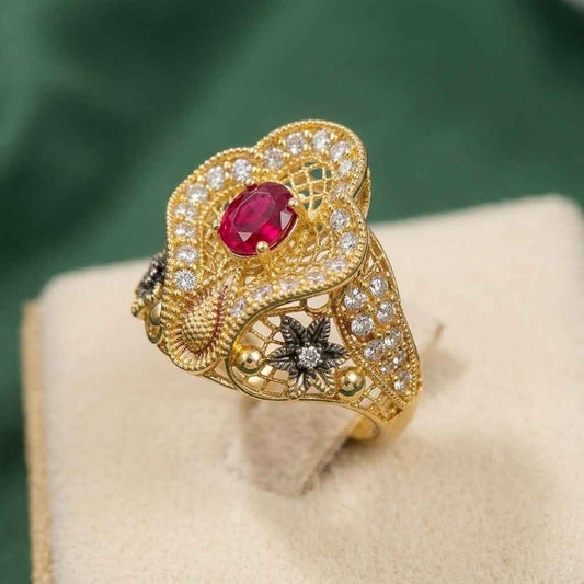 Beautiful Lal-e-Taj Ring