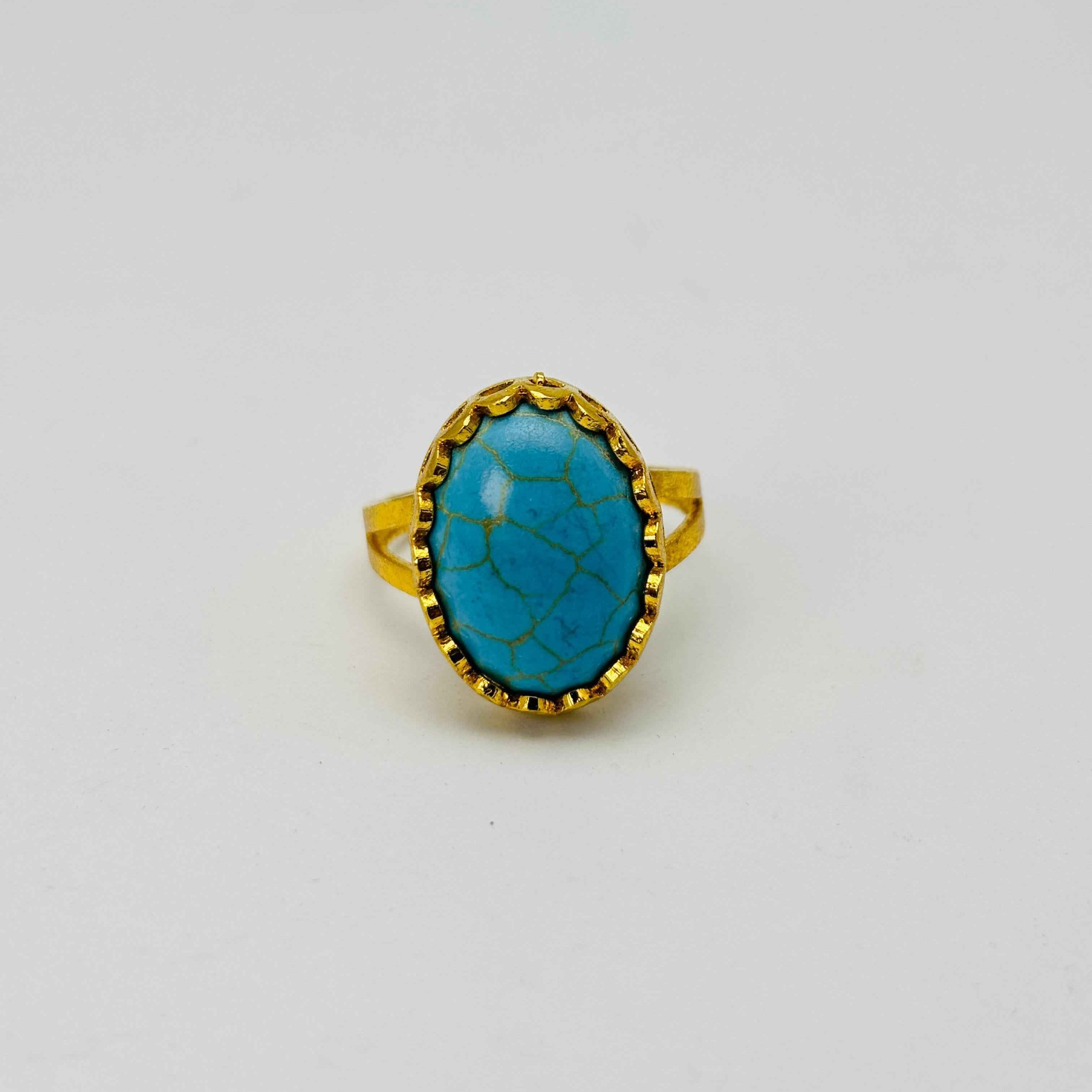 Gold plated ocean Sky Ring