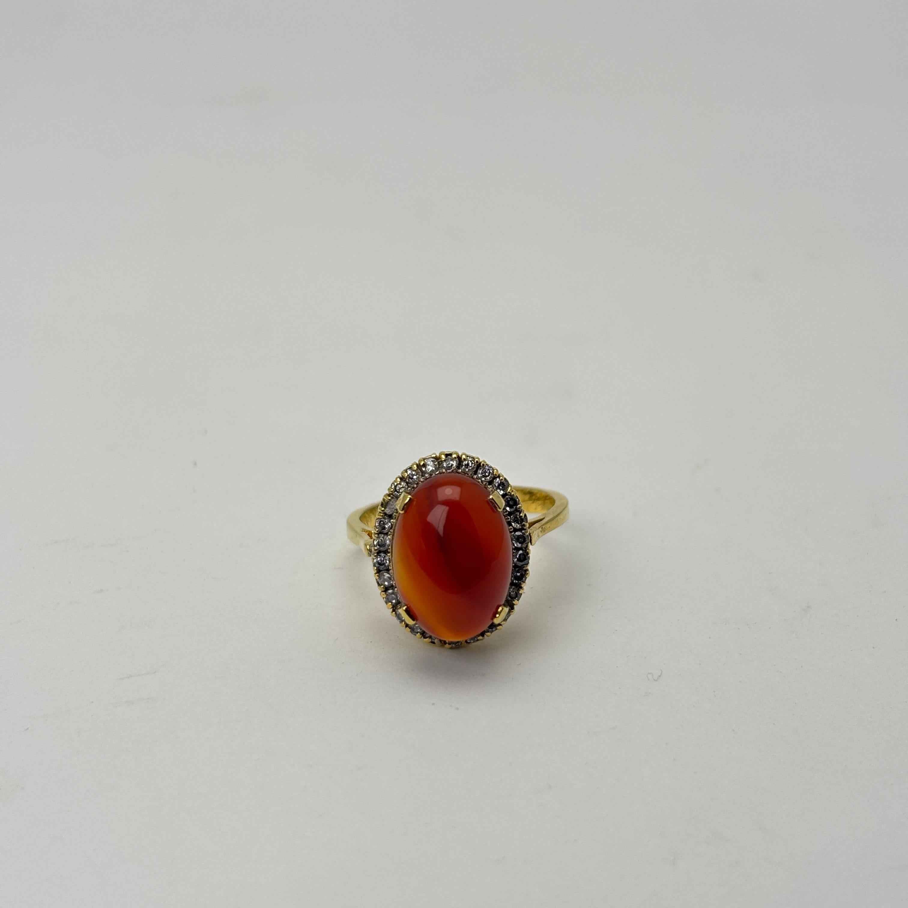 Gold plated Imperial Red Ring