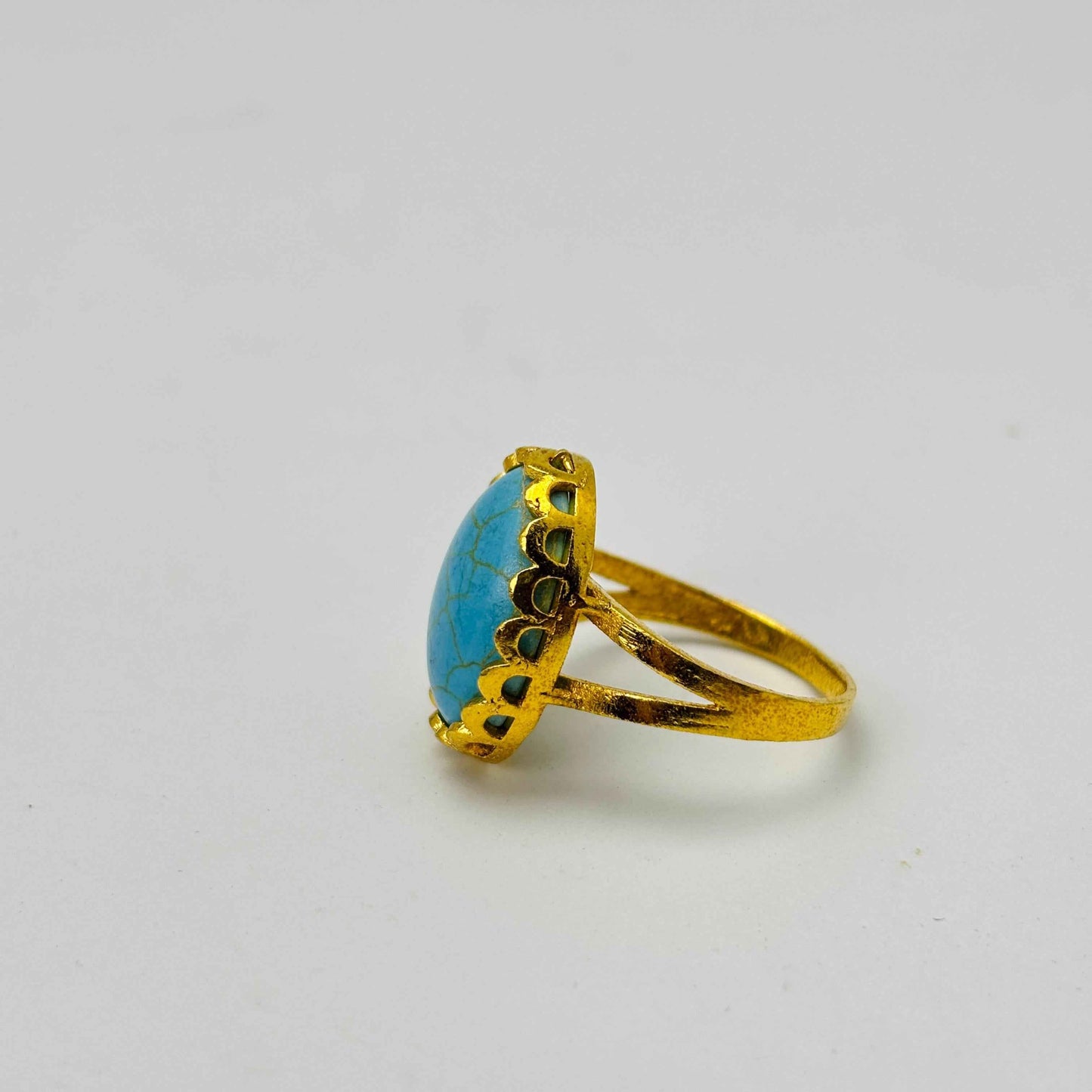 Gold plated ocean Sky Ring