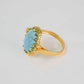 Turquoise Gold Plated Ring