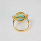 Turquoise Gold Plated Ring