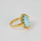 Turquoise Gold Plated Ring