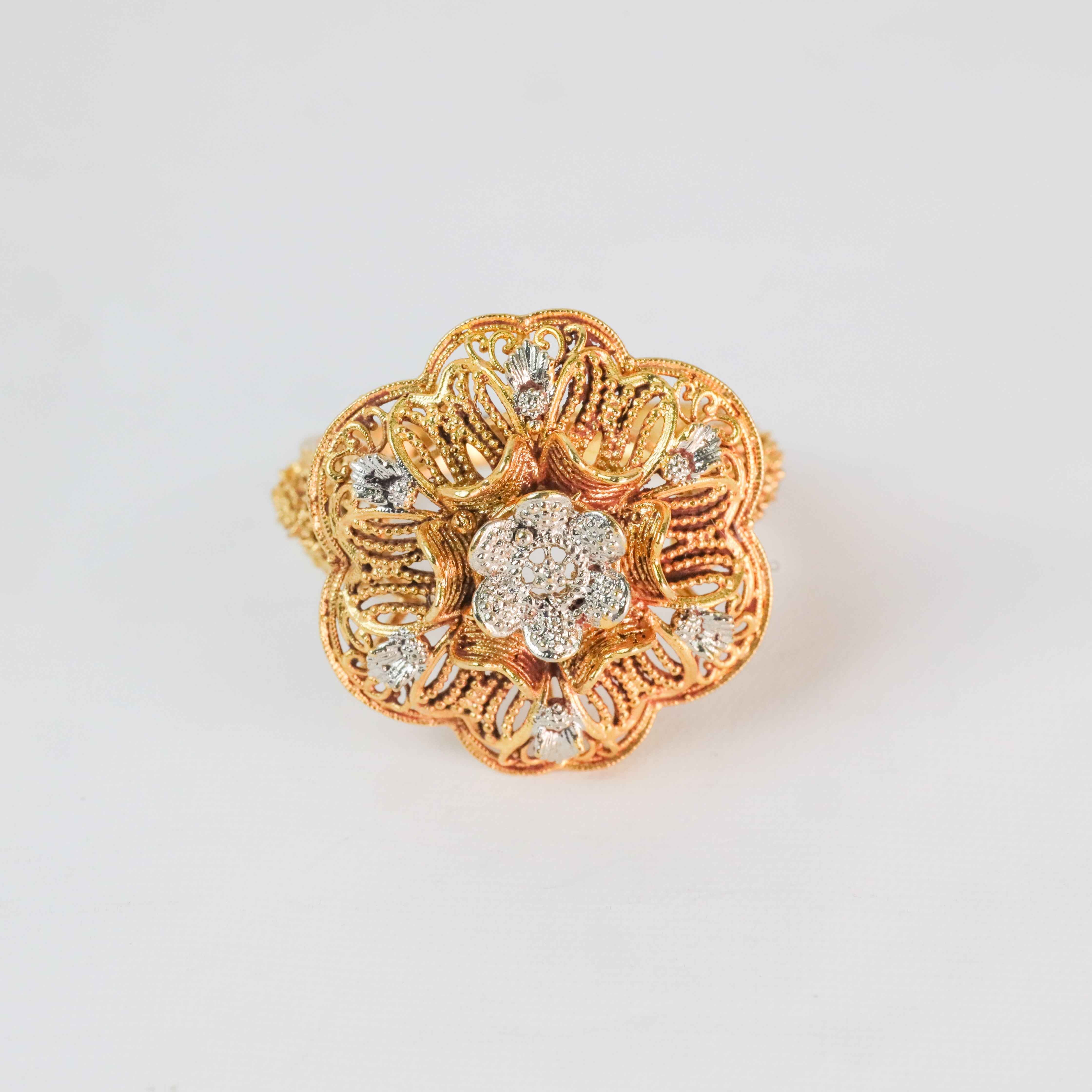 Gold plated Classic Rose Ring