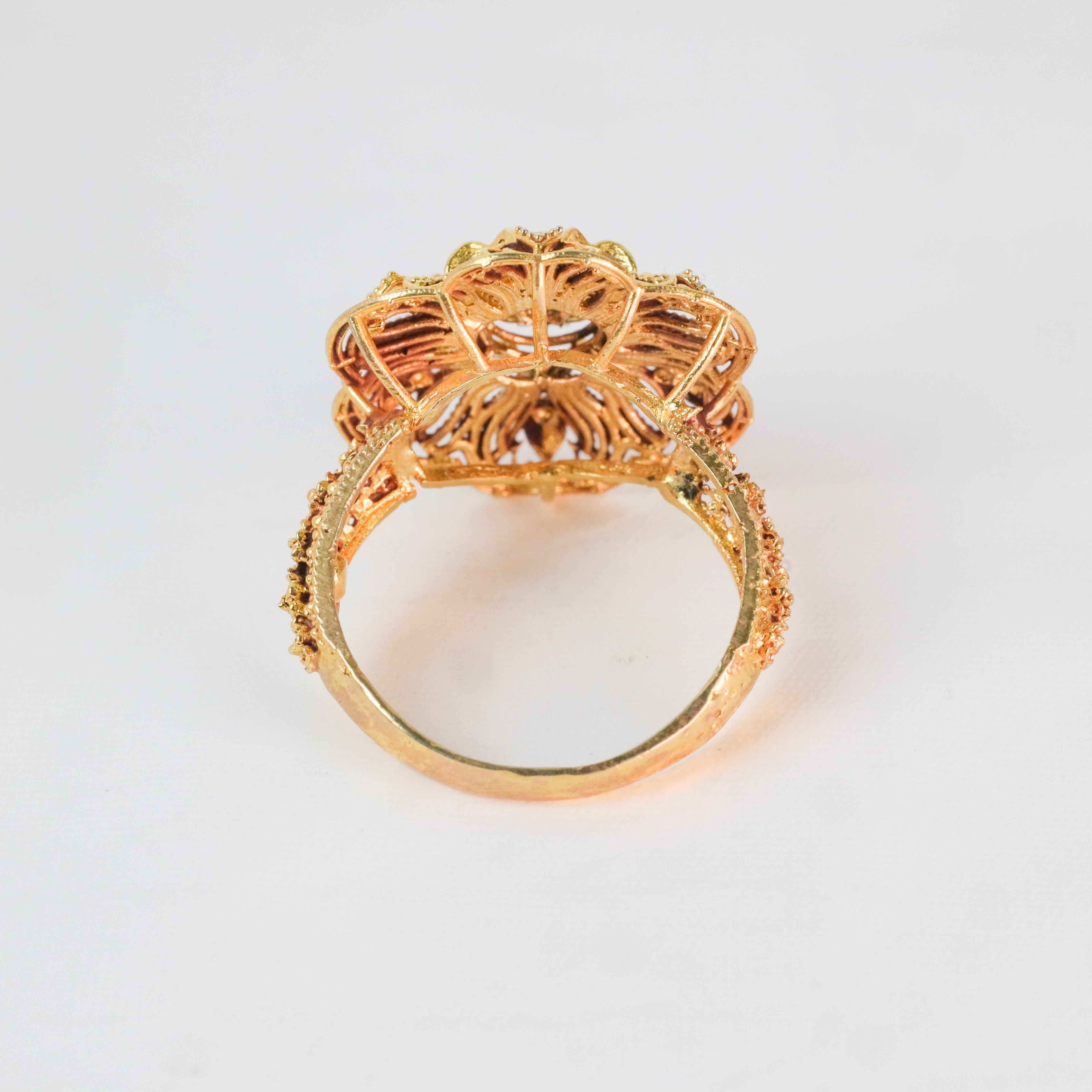 Gold plated Classic Rose Ring
