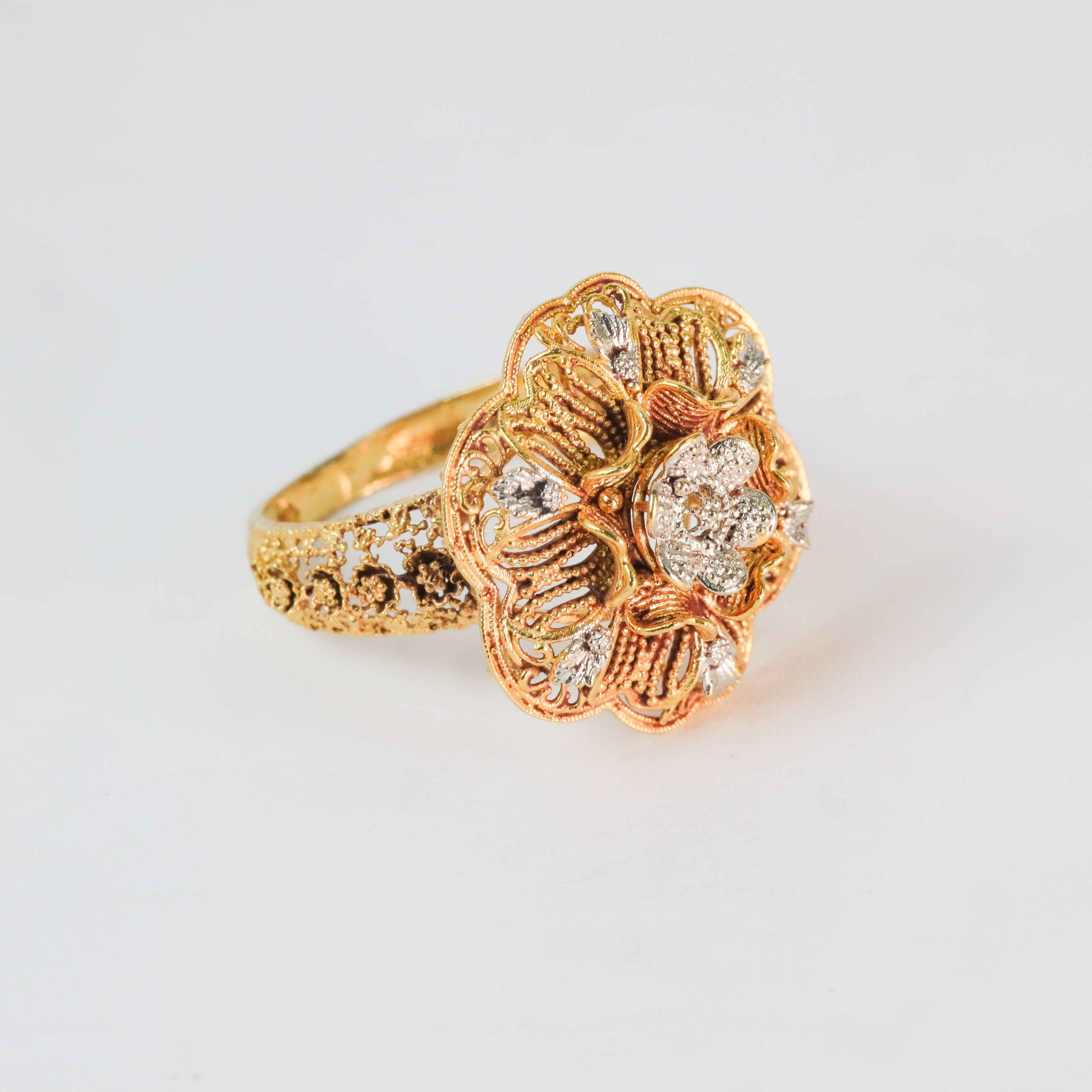 Gold plated Classic Rose Ring