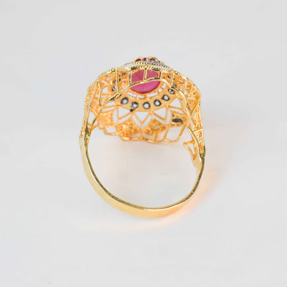 Gold-Plated Zarkhush Ring