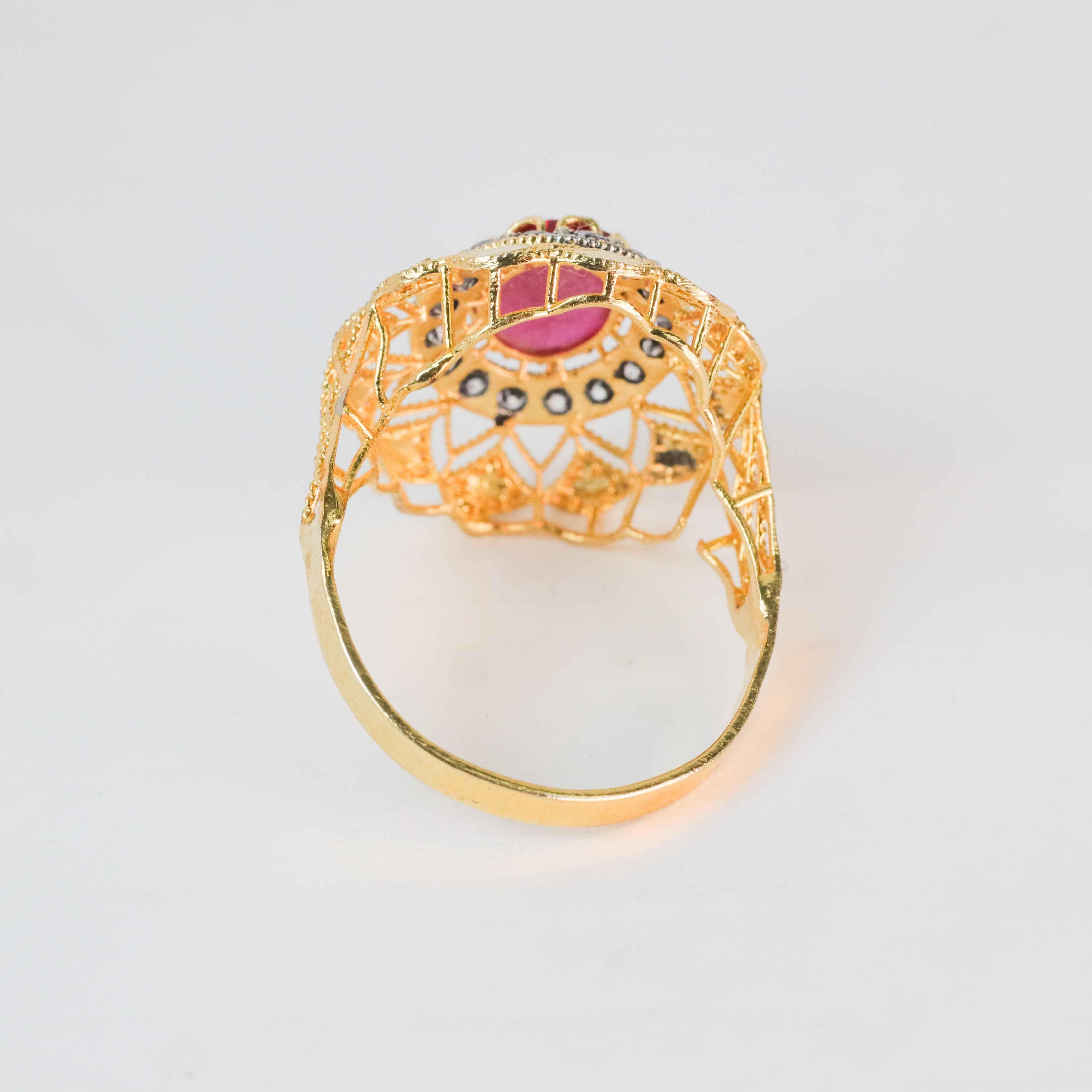 Gold-Plated Zarkhush Ring