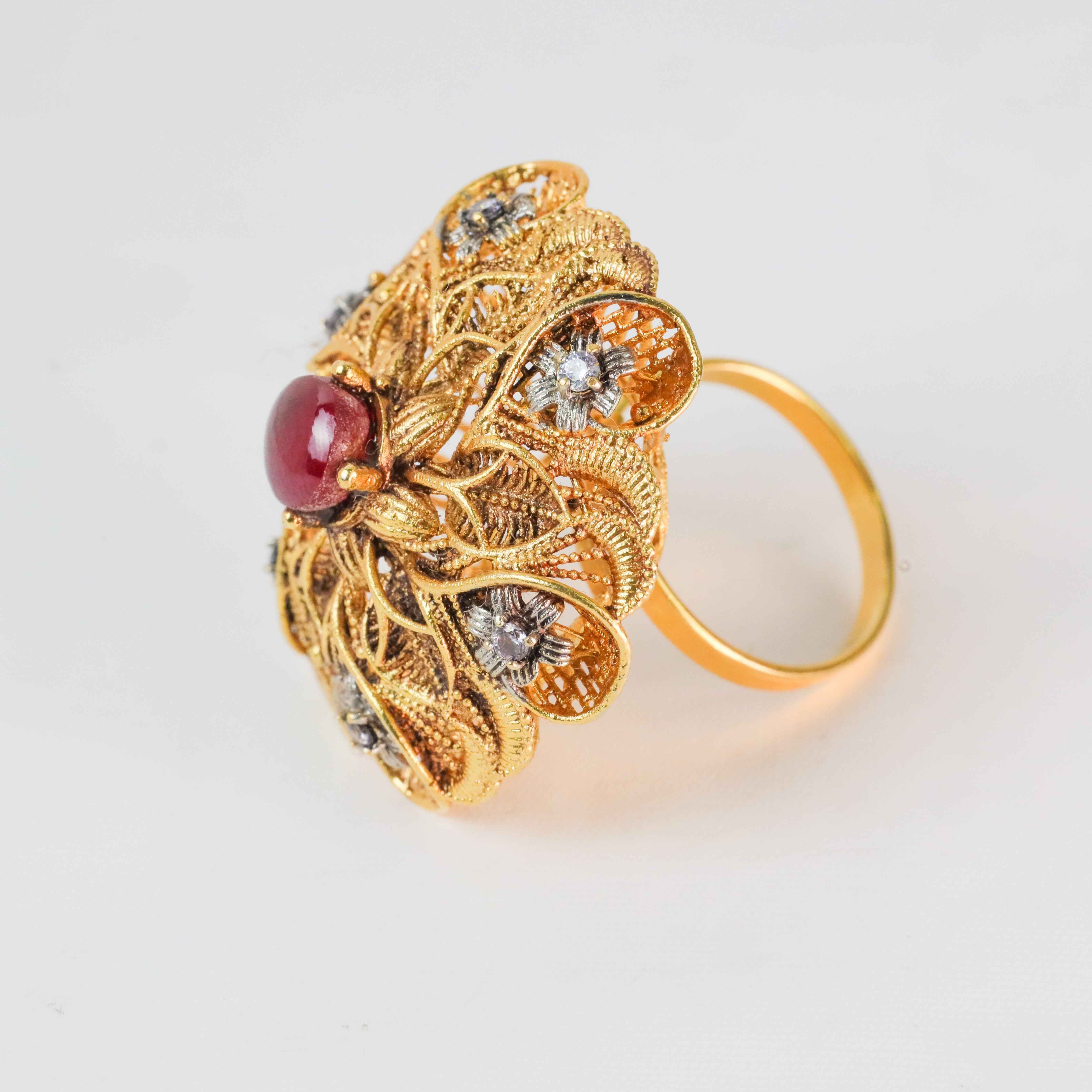 Gold plated Saroona Ring