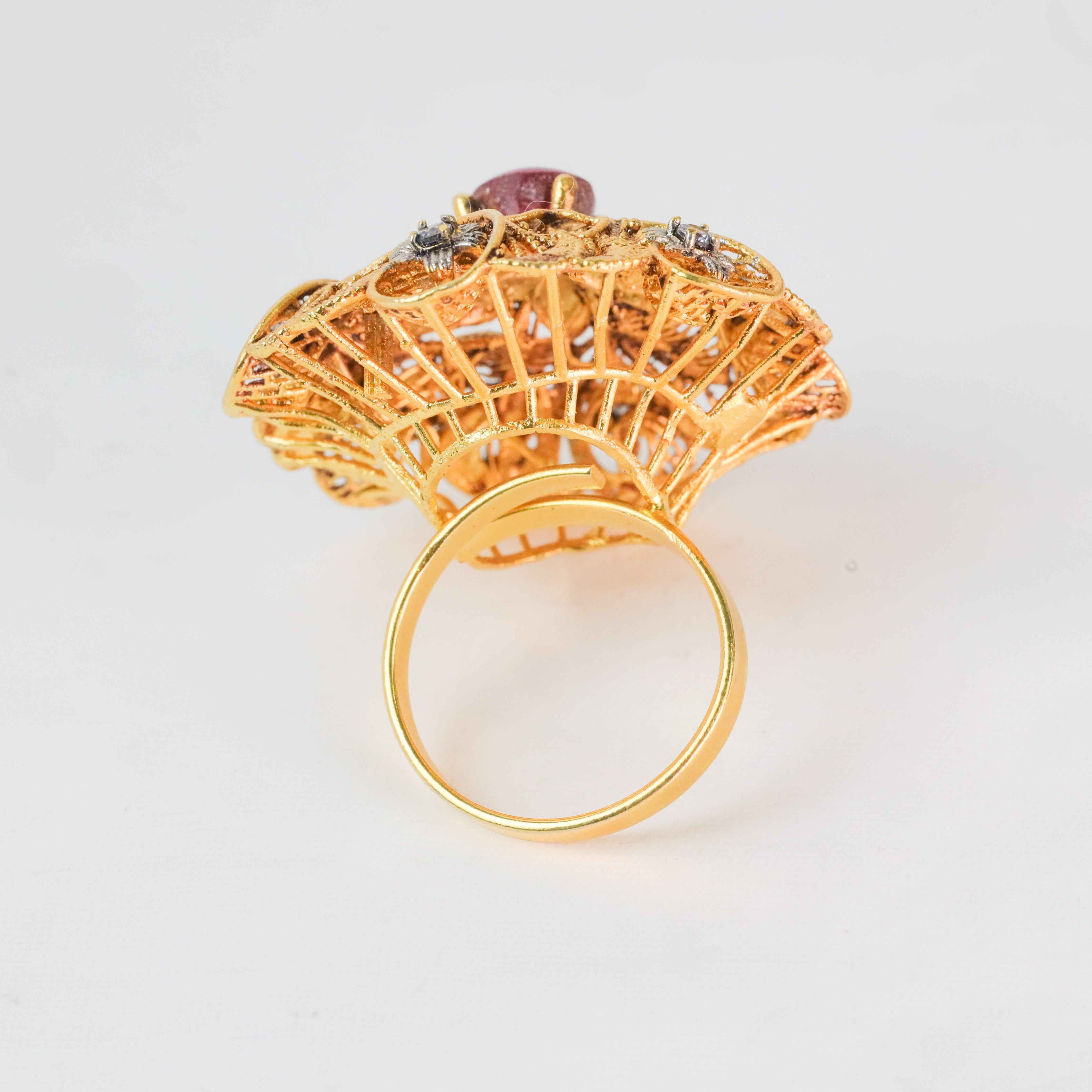 Gold plated Saroona Ring