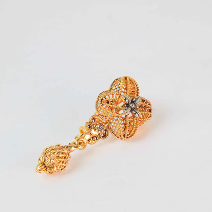 Gold Plated Dangle Drop Earrings