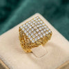 Diamond Cut Gold Plated Ring