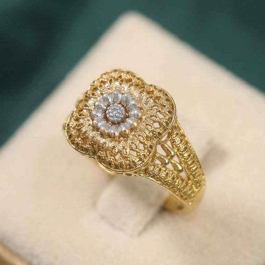 Traditional Gold Platrd Ring