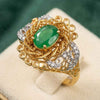 Rylos Gold Plated Ring