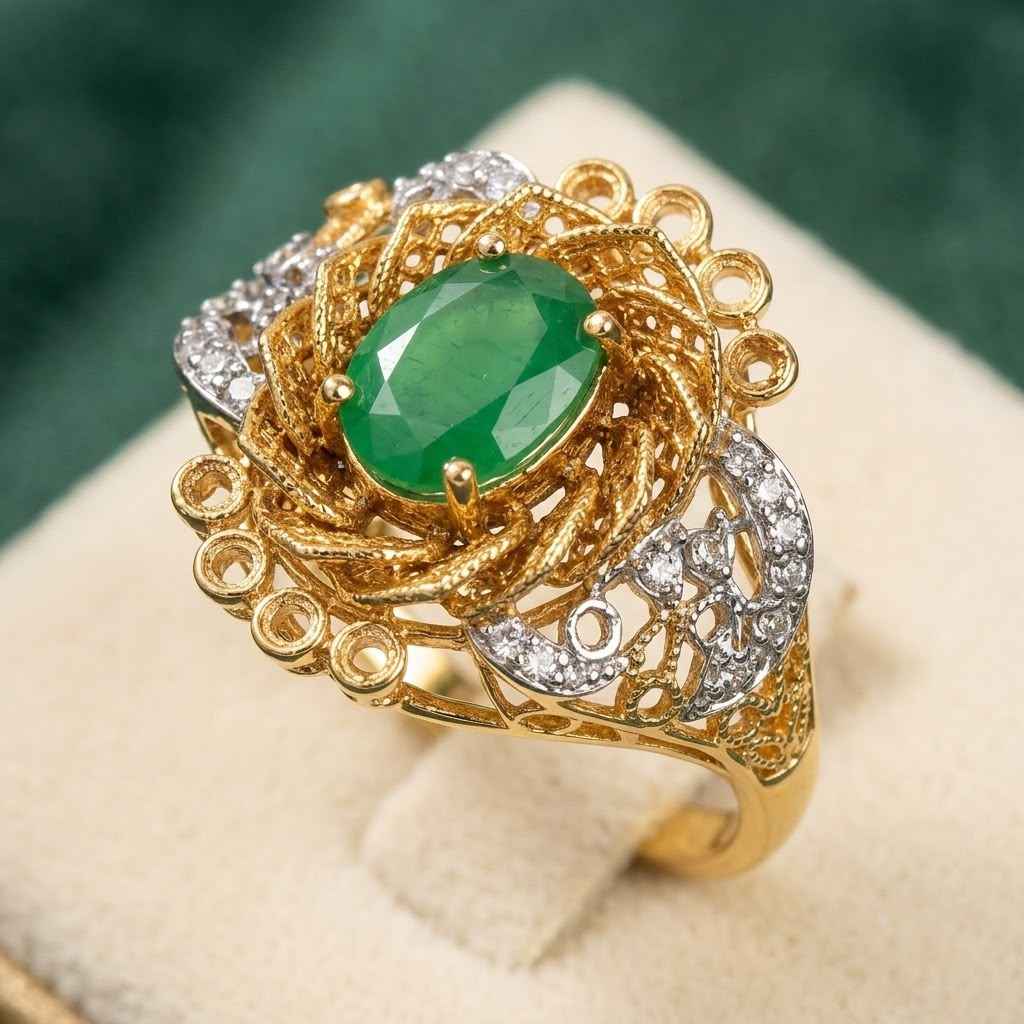 Rylos Gold Plated Ring