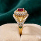 Ruby Stone Gold plated Ring