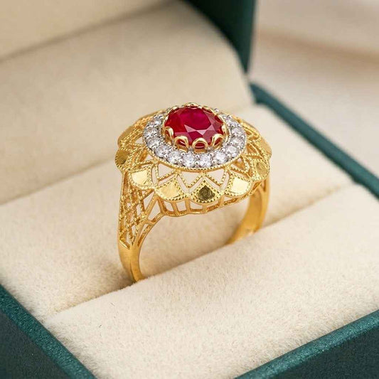 Zarkhush Gold Plated Ring