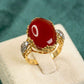 Royal Red Aqeeq Ring