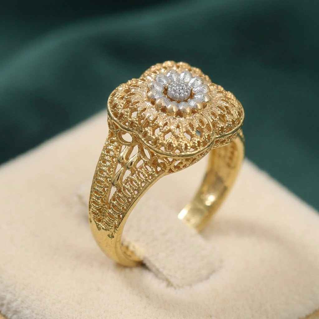 Traditional Gold Platrd Ring