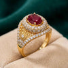 Ruby Stone Gold plated Ring