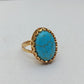 Gold plated aqeeq Ring