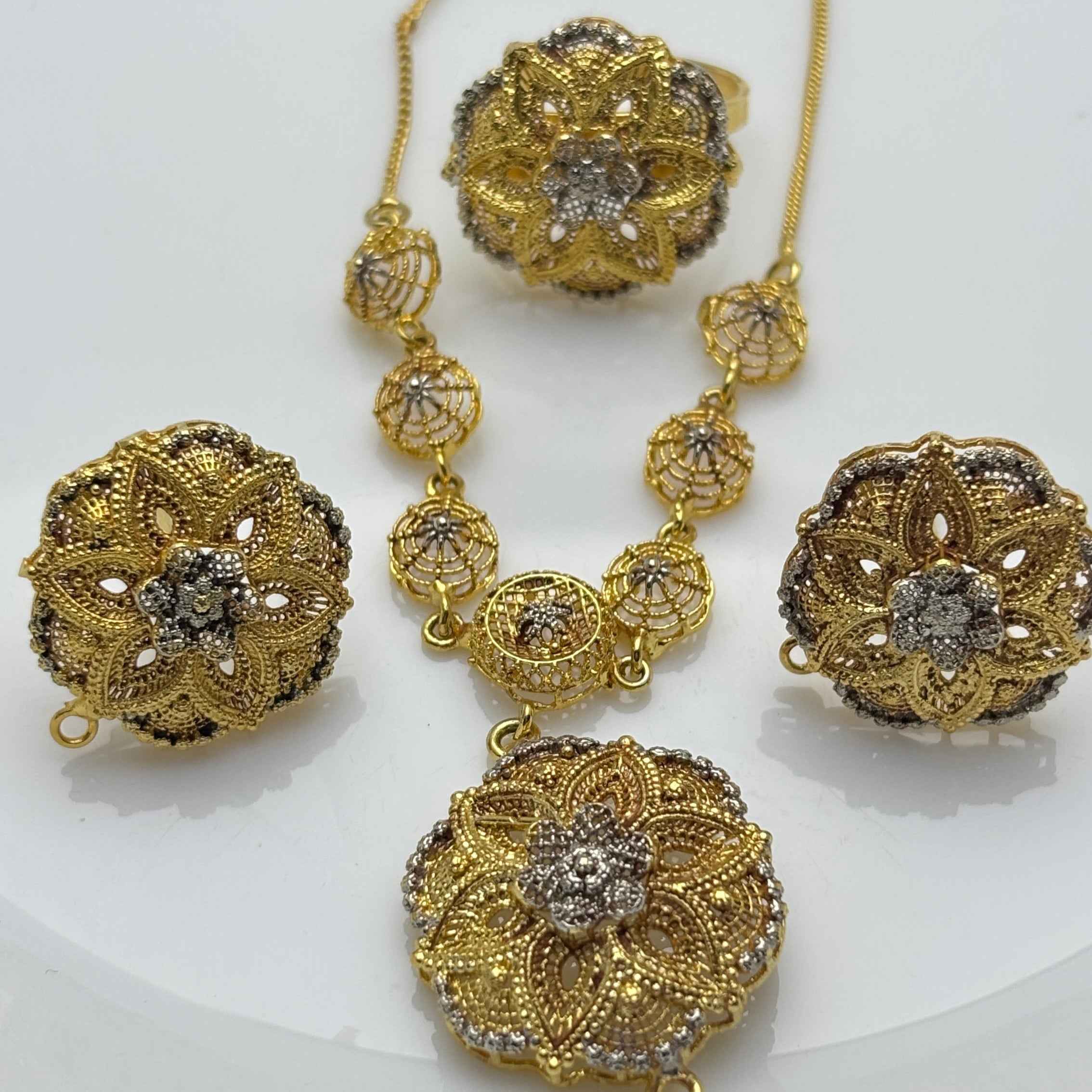 Floral Elegance Mala Set