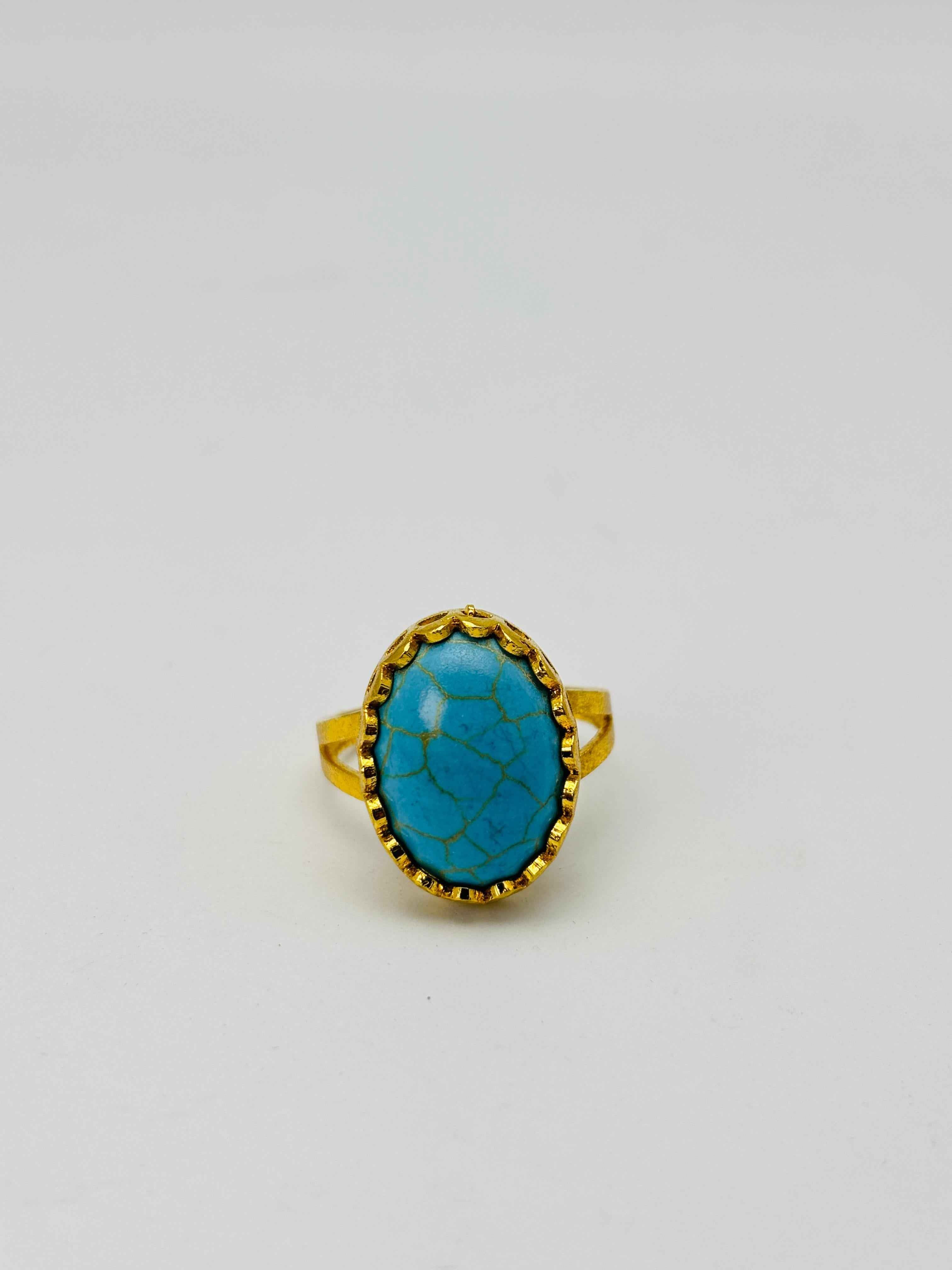 Gold plated ocean Sky Ring
