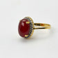 Gold plated Imperial Red Ring