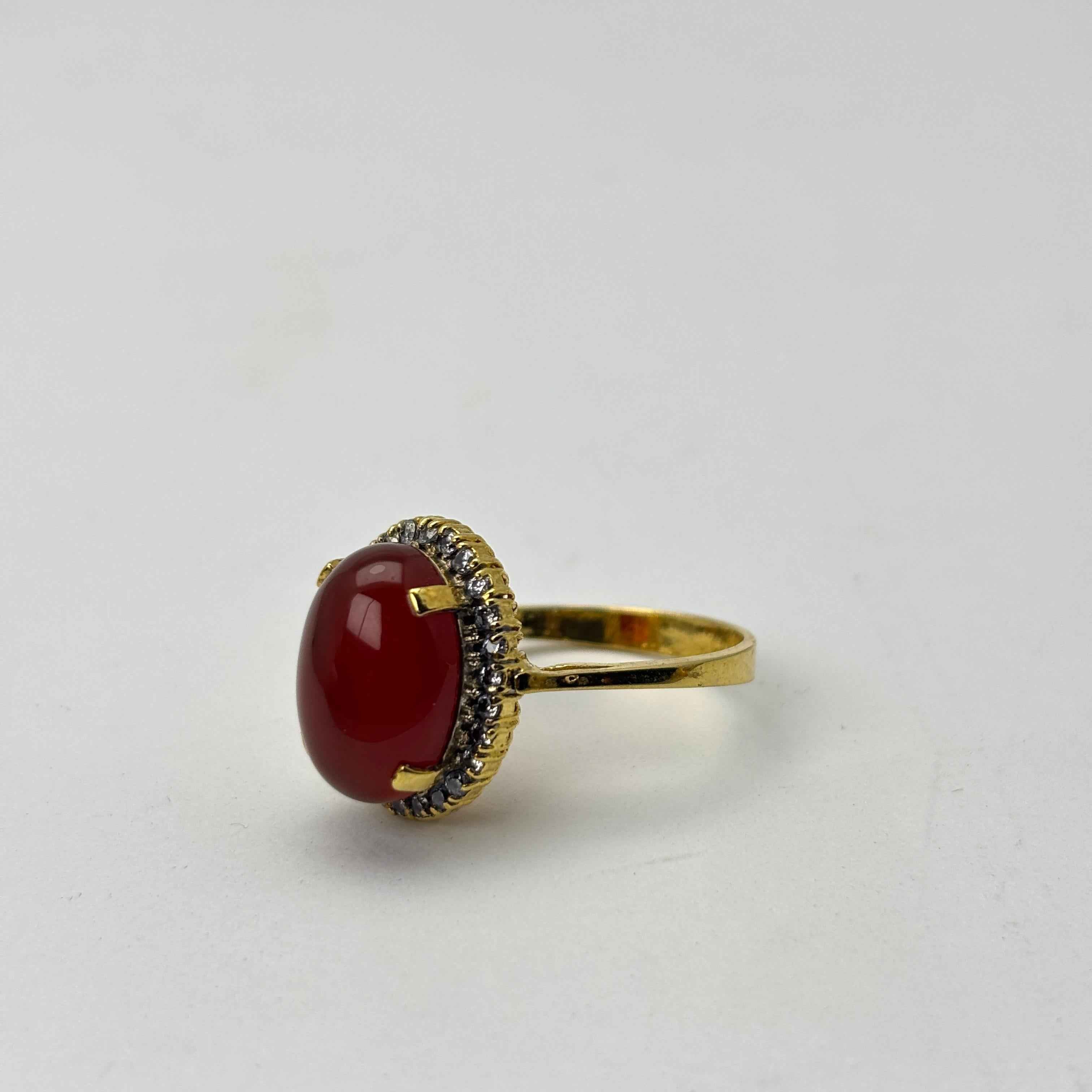 Gold plated Imperial Red Ring