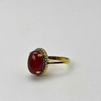 Gold plated Imperial Red Ring