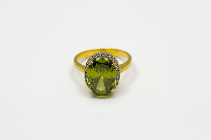 Beautiful Peridot stone Ring