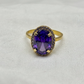 Imperial purple Oval stone Ring