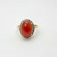 Gold plated Imperial Red Ring