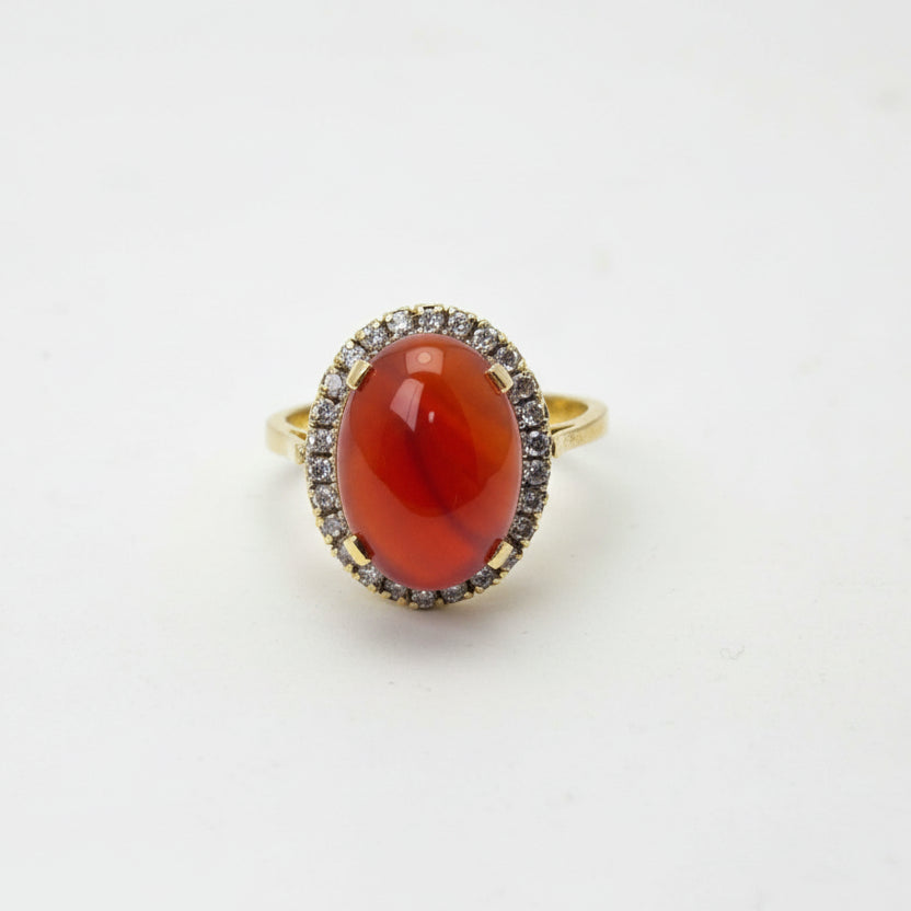 Gold plated Imperial Red Ring