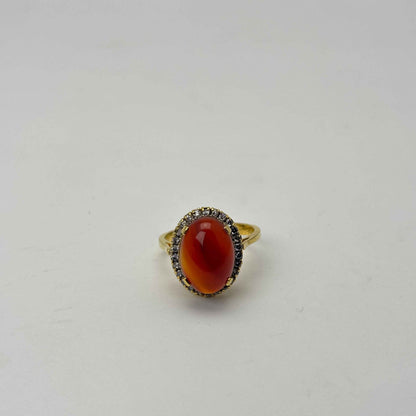 Gold plated Imperial Red Ring