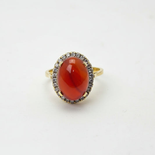 Gold plated Imperial Red Ring