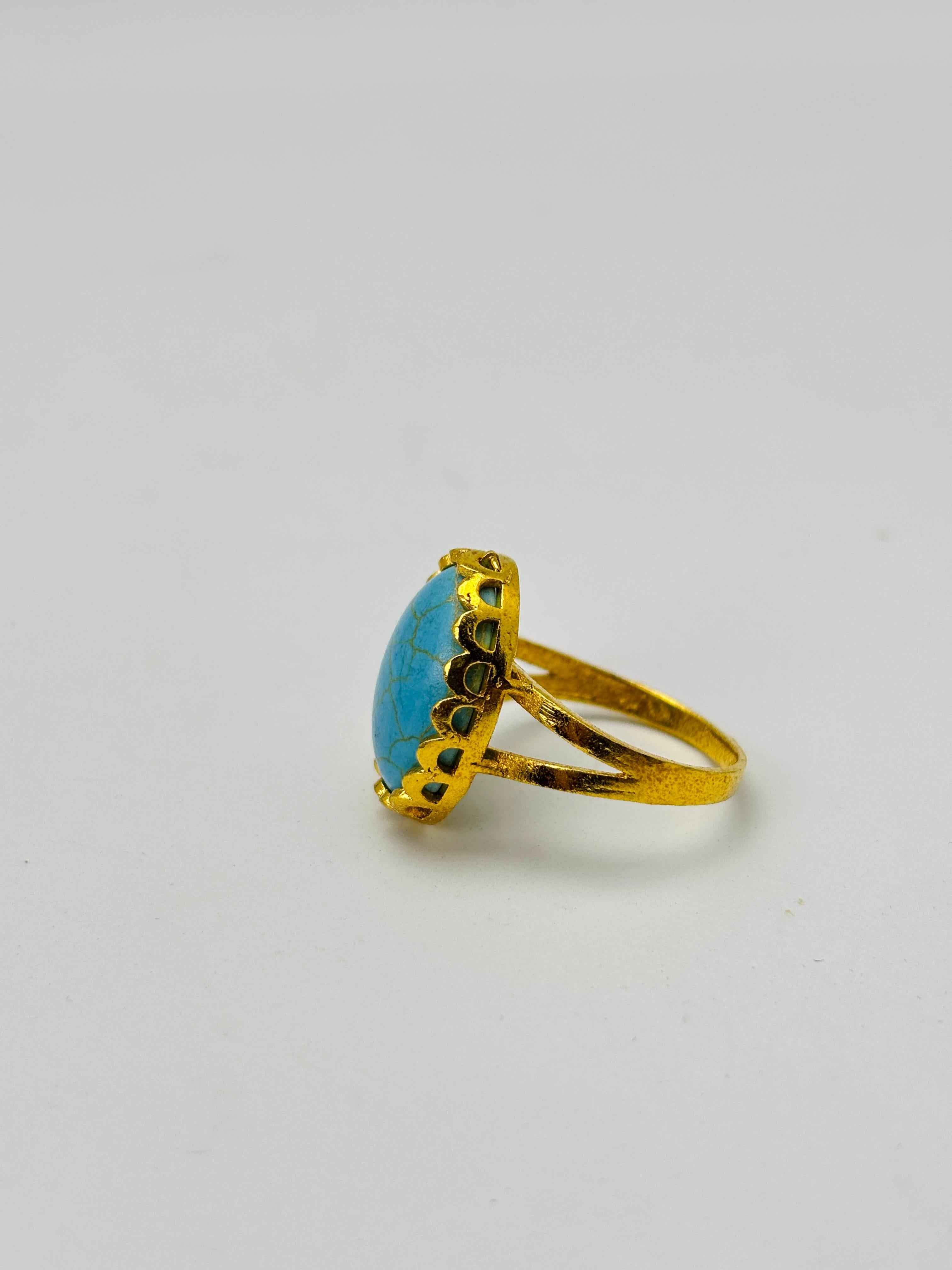 Gold plated ocean Sky Ring