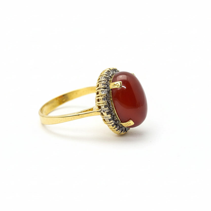 Gold plated Imperial Red Ring