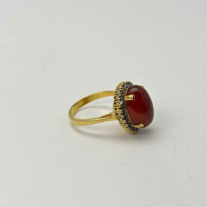 Gold plated Imperial Red Ring