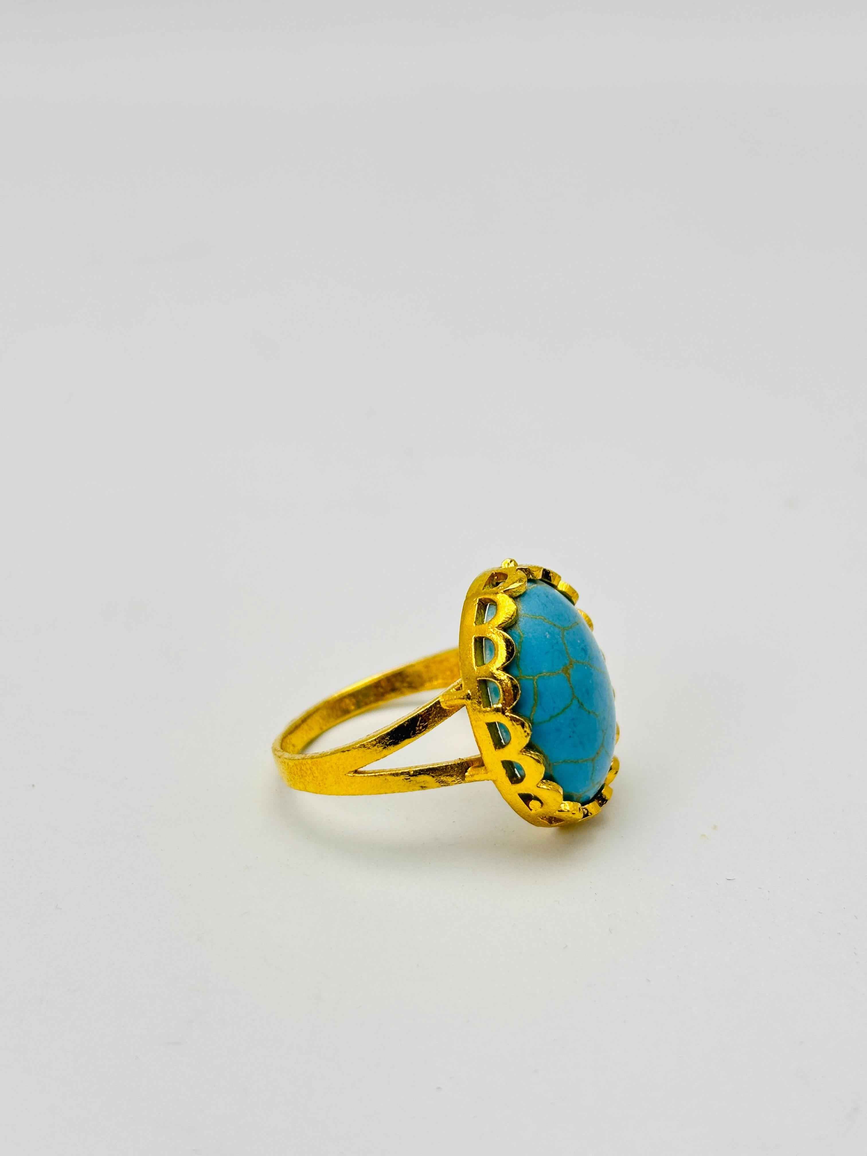 Gold plated ocean Sky Ring